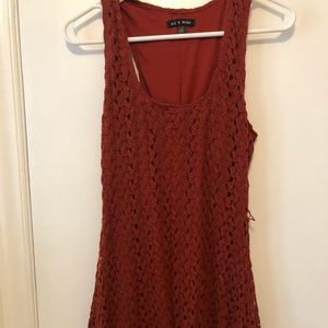 High low crochet dress
